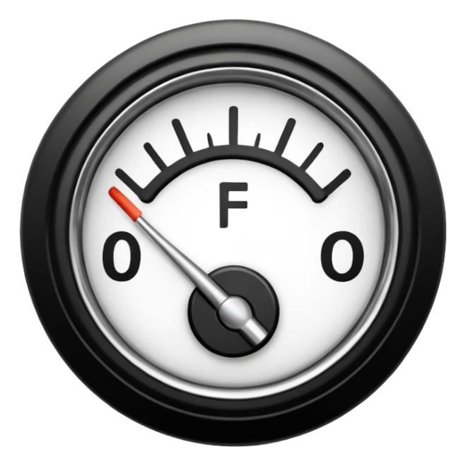 Fuel gage full sticker