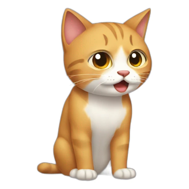 Gato llorando sticker