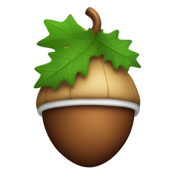 Christmas acorn sticker