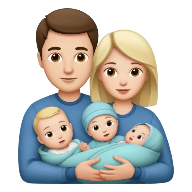 husband wife baby sticker