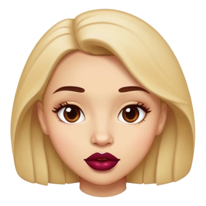 girl with raisin lips sticker