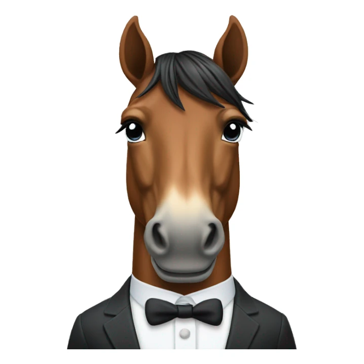 horse in a suit sticker