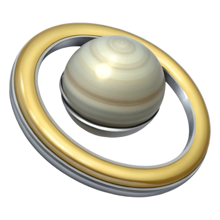 Cœur avec l’anneau de saturne sticker