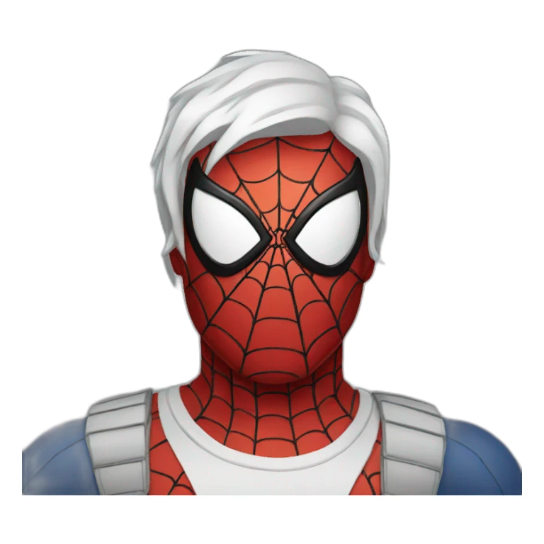 White Spiderman sticker