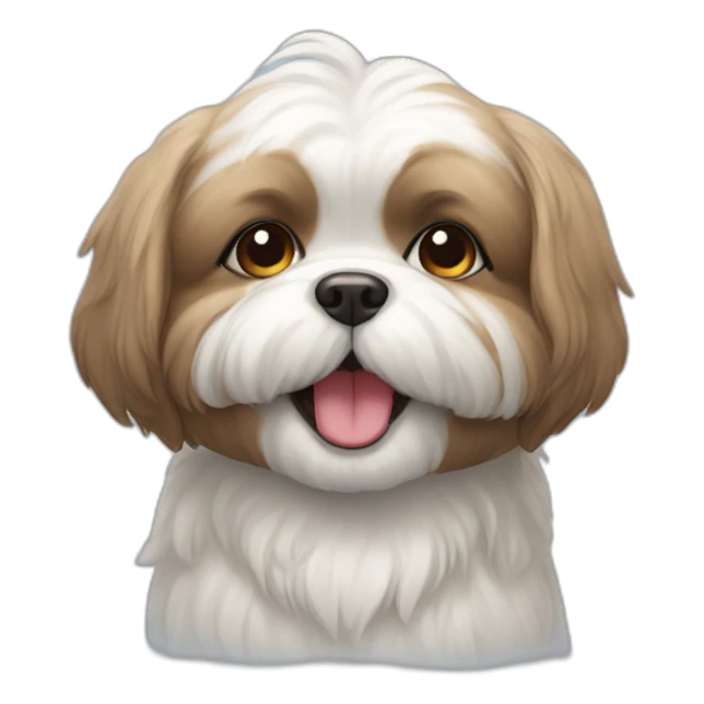Shihzu dog smilling sticker