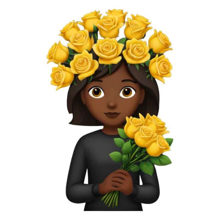 Good night with yellow roses  sticker