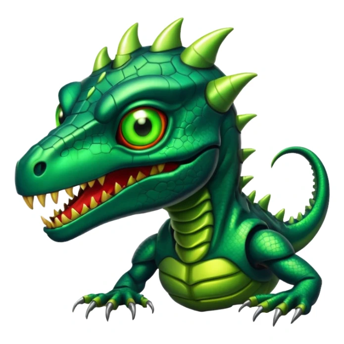 horror bionic reptile monster sticker