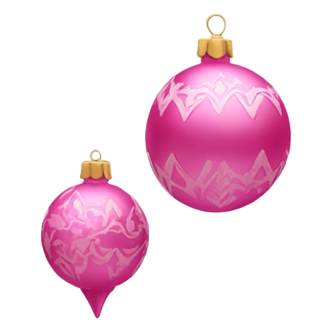 Pink ornaments sticker
