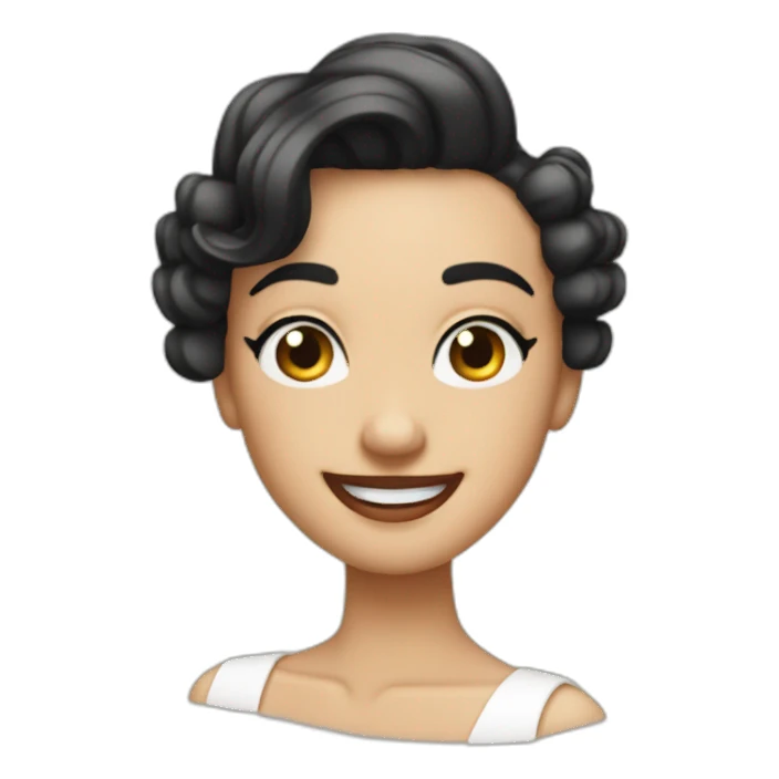 cheeky nono smile finger wave sticker