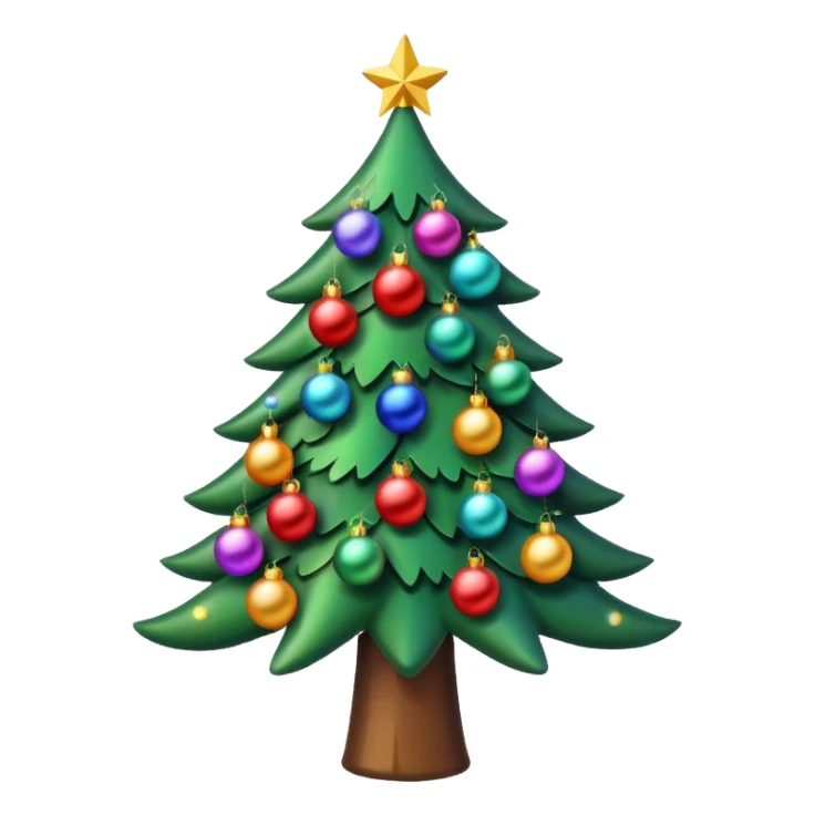 christmas tree sticker
