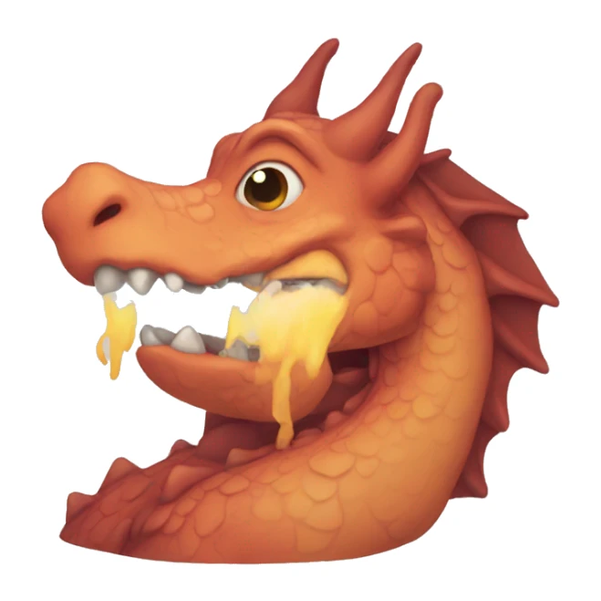 sad dragon sticker