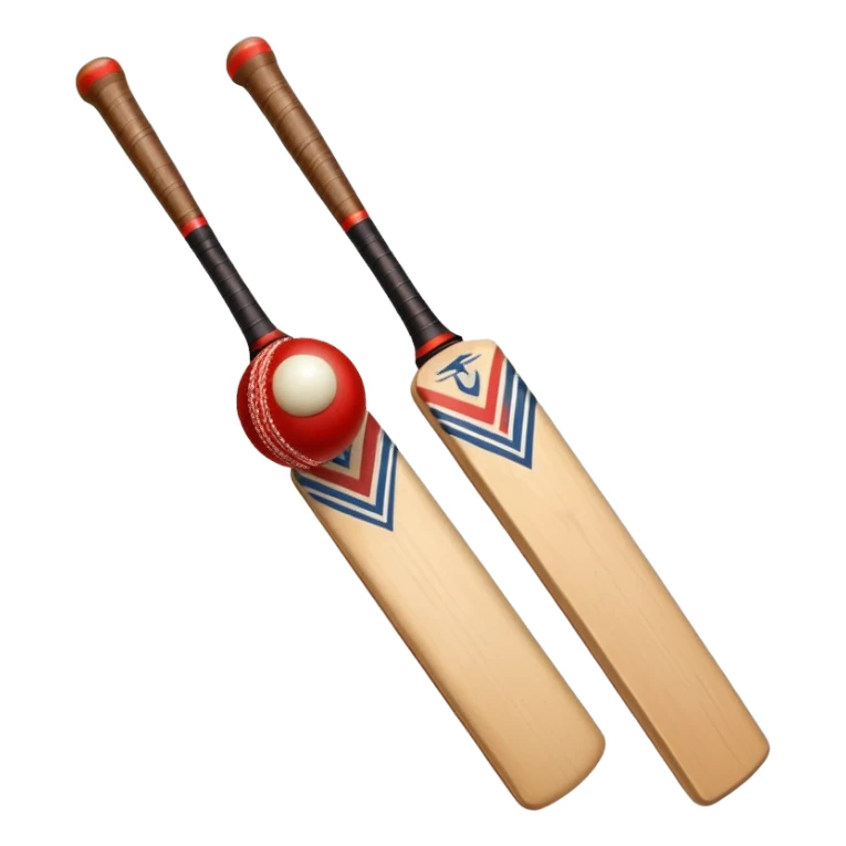 Only Cricket bat and ball sticker