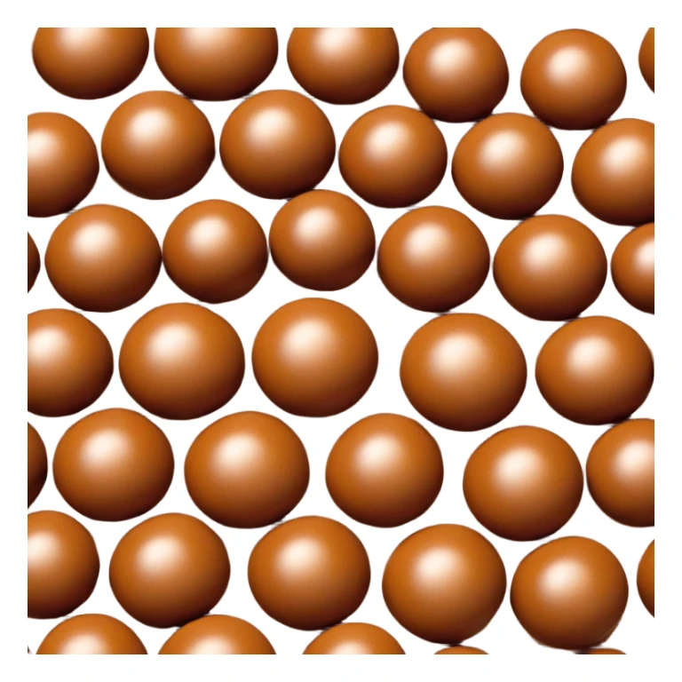 3D rendered chocolate Hong Kong egg puffs (鸡蛋仔) with distinctive spherical bubble texture, deep brown color, hyper-realistic bubbles, glossy candy-like finish, detailed texture sticker