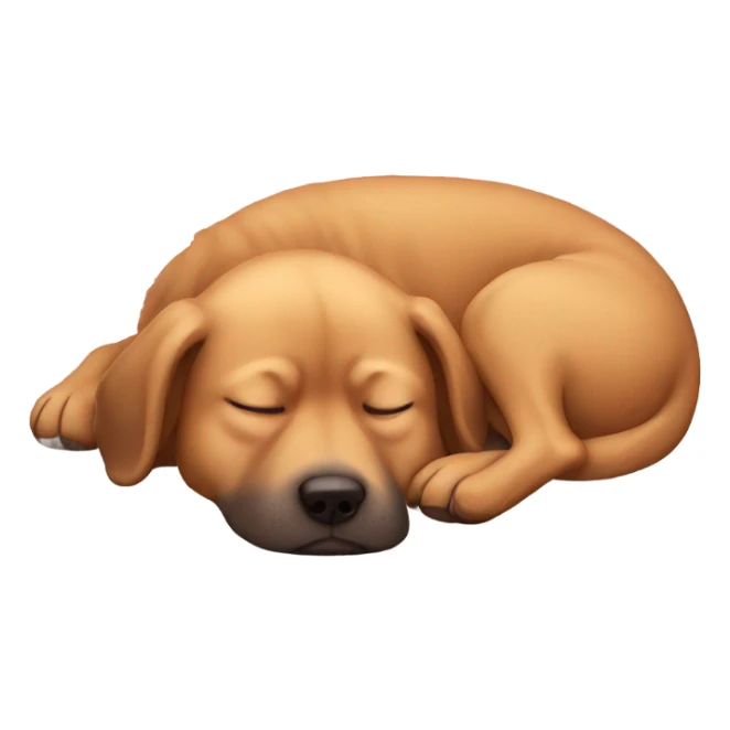 Sleeping dog emoji  sticker