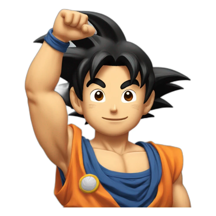 goku salute sticker
