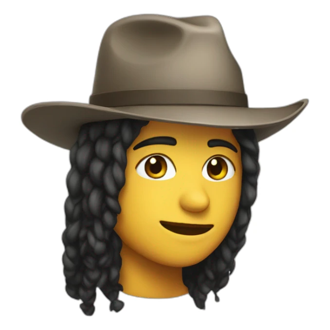 me with a cool hat sticker