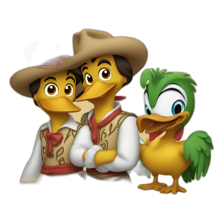 The 3 Caballeros sticker