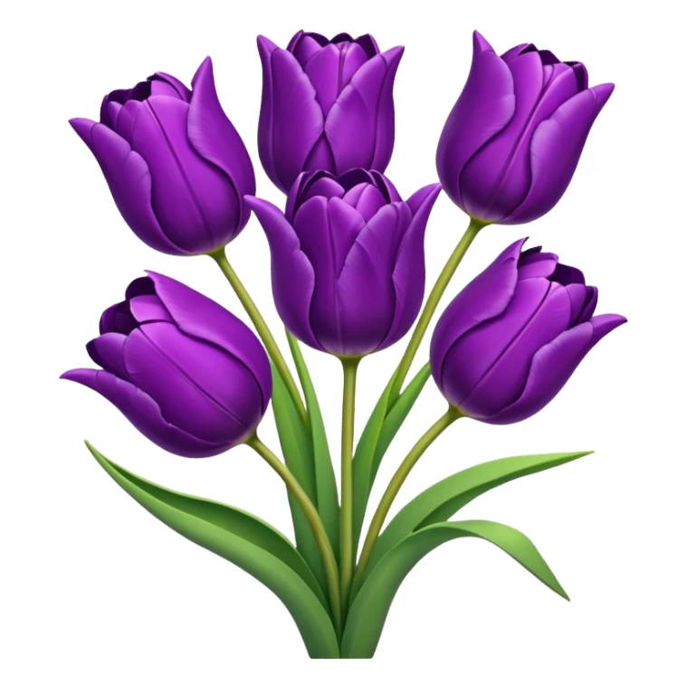 tulips purple sticker