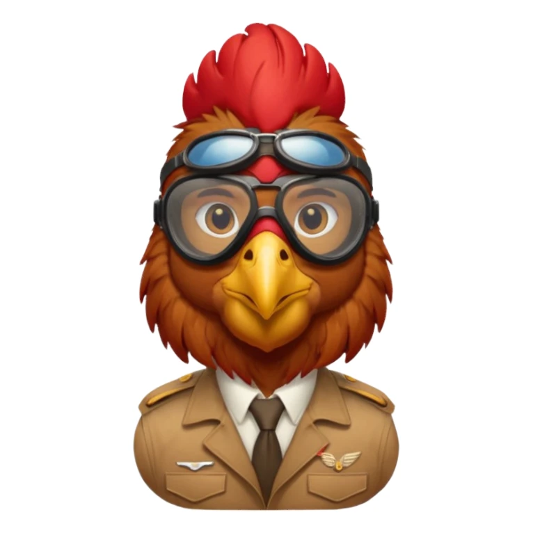 pilot rooster sticker