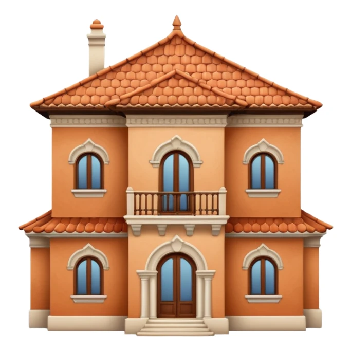 house with spanish architecture sticker