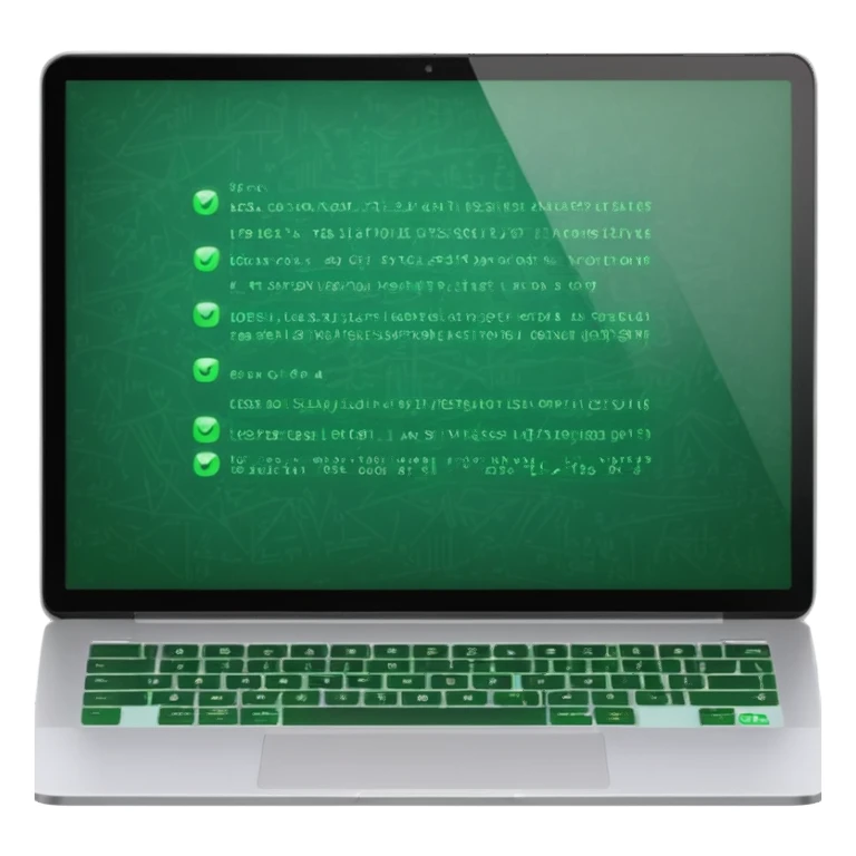 laptop com codigo de programação a aparecer no ecra sticker