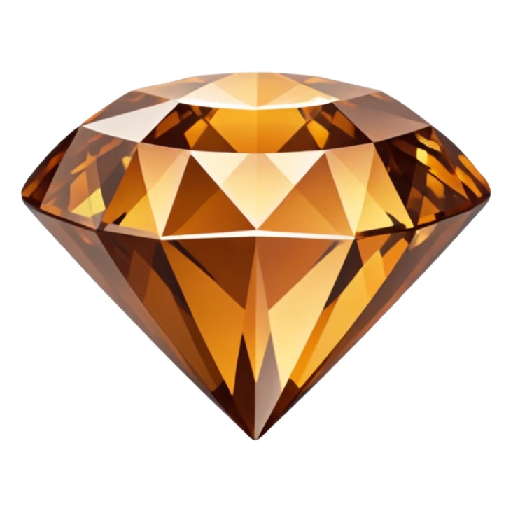 Diamant marron sticker
