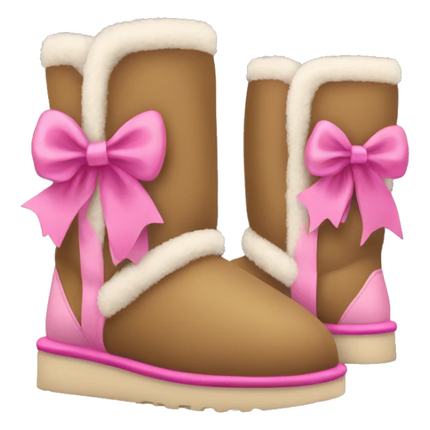 Uggs with pink bows sticker