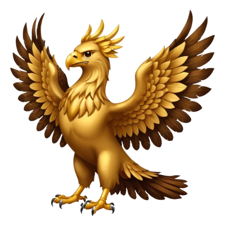 Grifin, lion body, wings, eagle head sticker