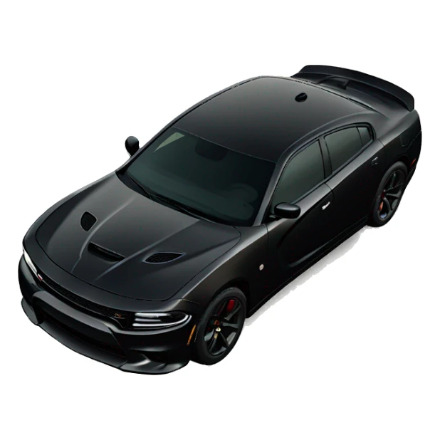 Black Dodge SRT Charger  sticker