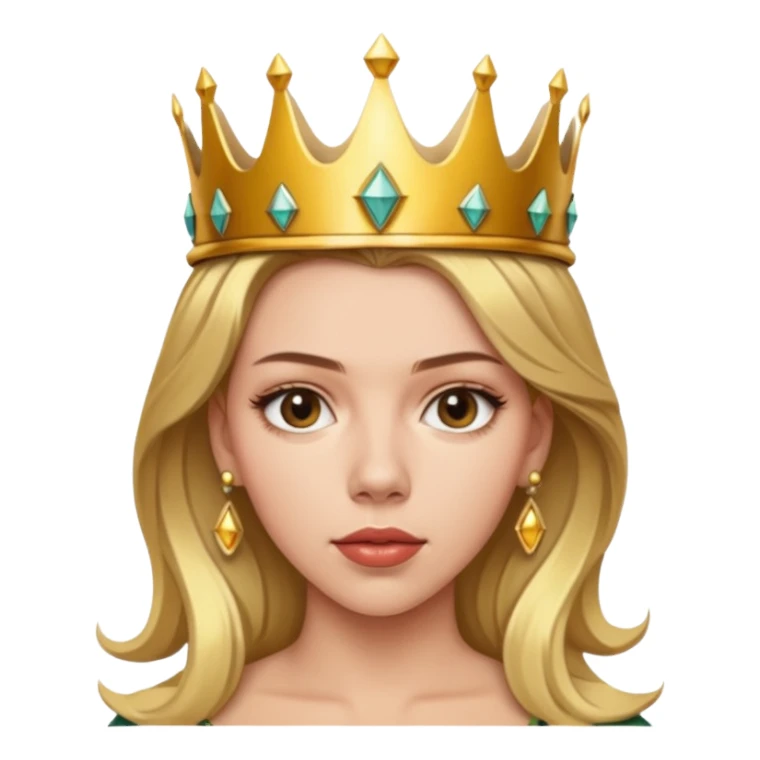 Scarlett Johansson, wearing crown  sticker