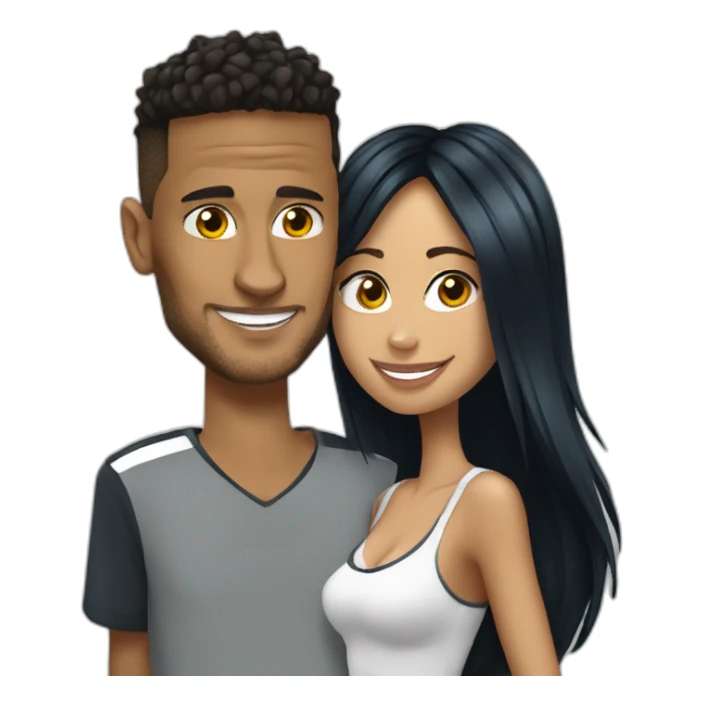 Neymar et sa copine sticker