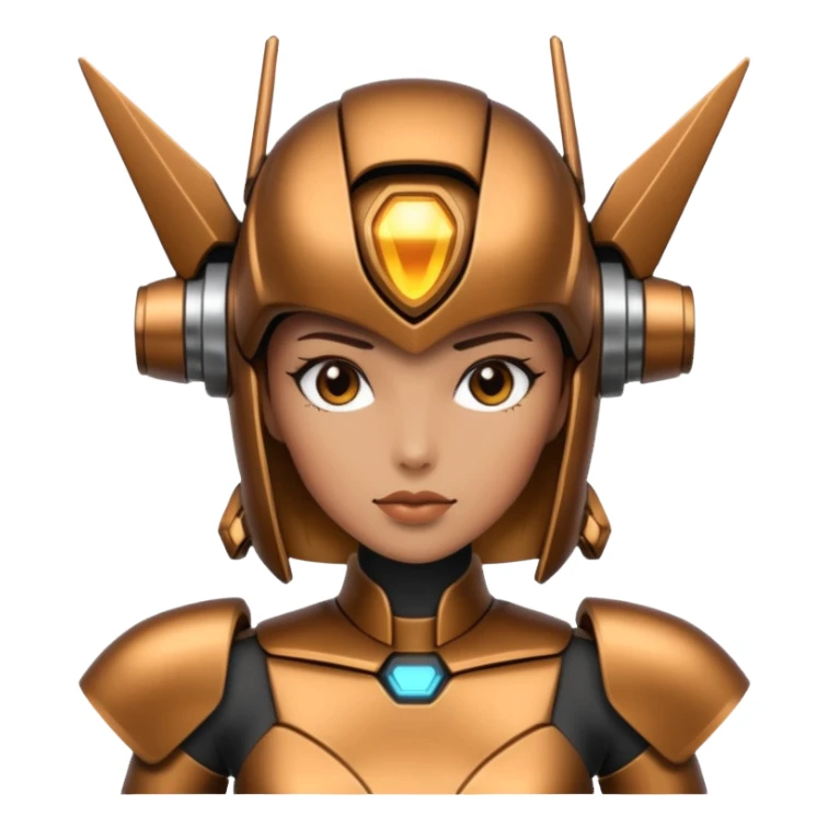 mecha woman sticker