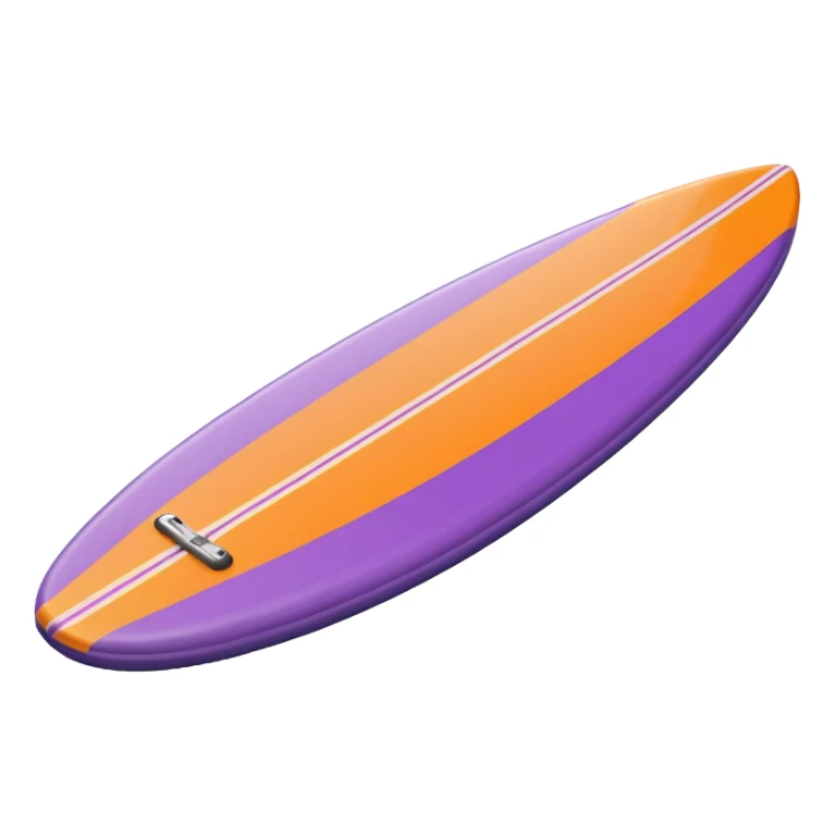 purple, orange, beige surfboard sticker