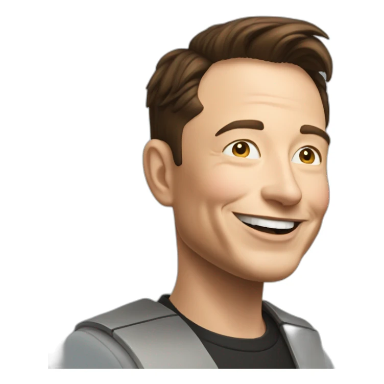 Elon musk happy sticker