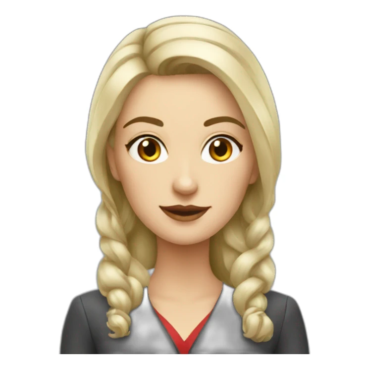 Slavic business lady sticker