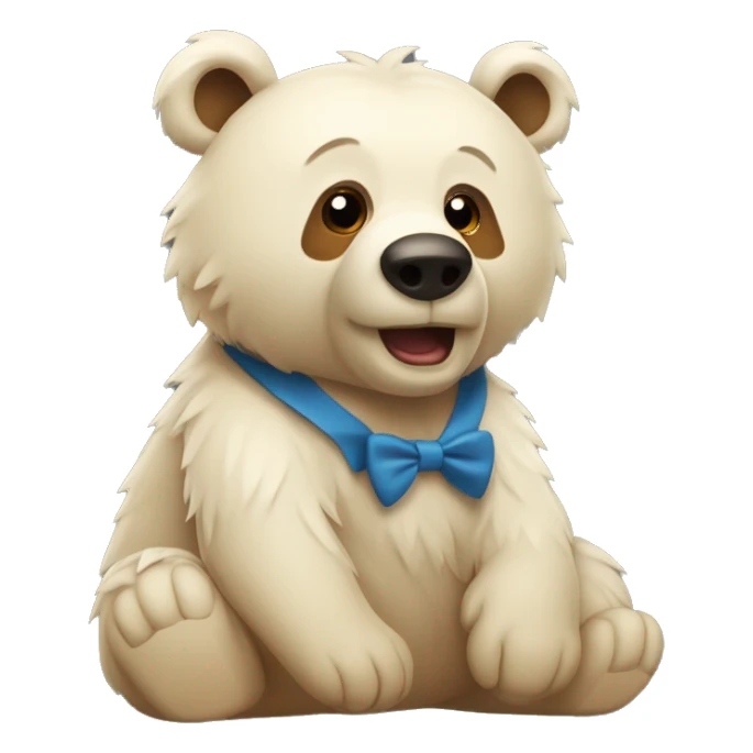 Ein Bär mit einer Schleife sticker