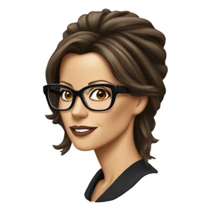 Kate Beckinsale with glasses  sticker