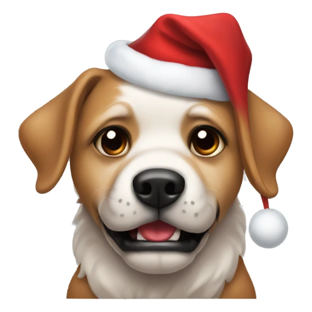 Un Perro con horror de navidad  sticker