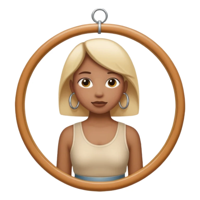 hoop at waist sticker