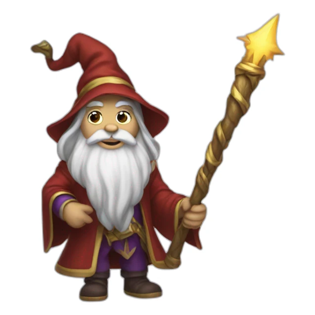 Wizzars holding wand sticker