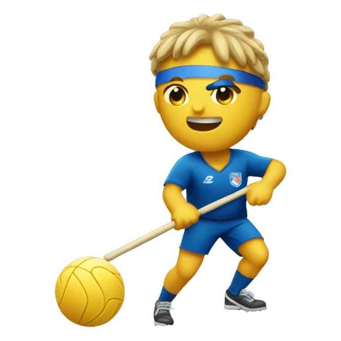 olimpico saltando con un baston sticker