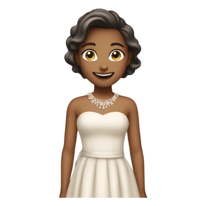 smiling girl elegant dr sticker