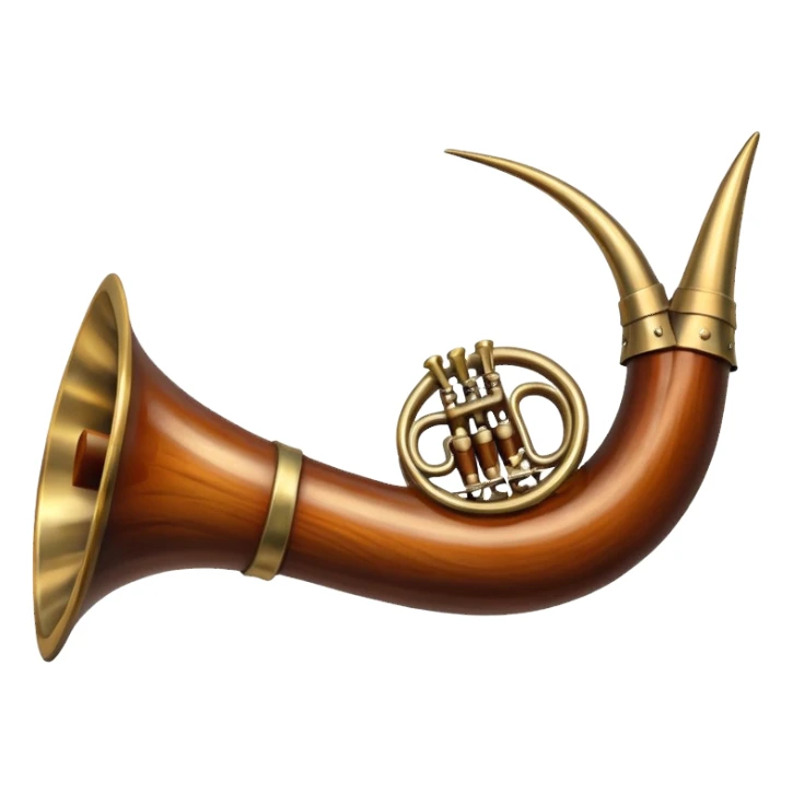 georgian horn sticker