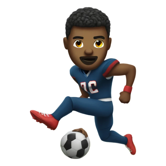 Guy overkick football  sticker