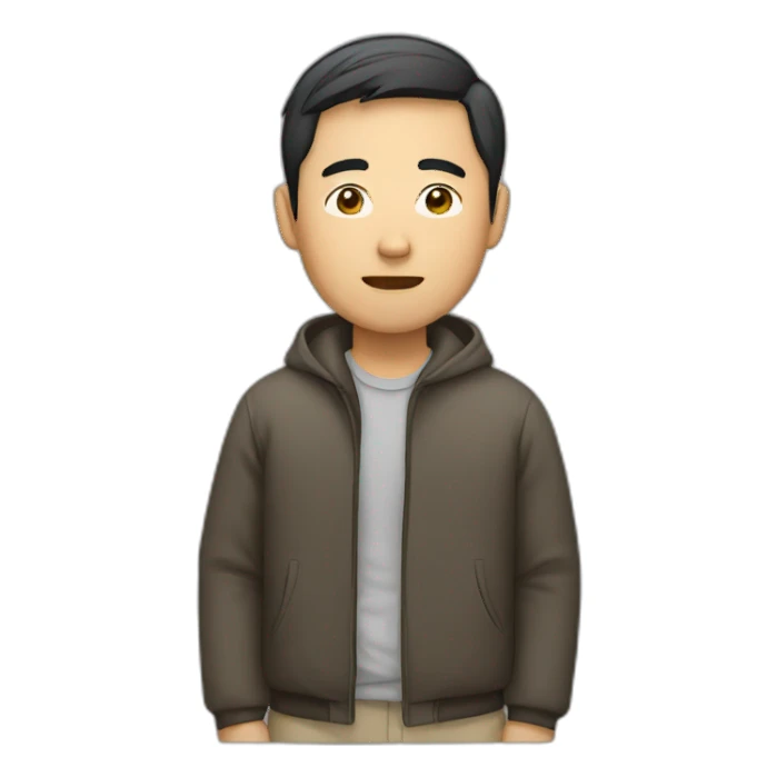 asian-man-lazy sticker