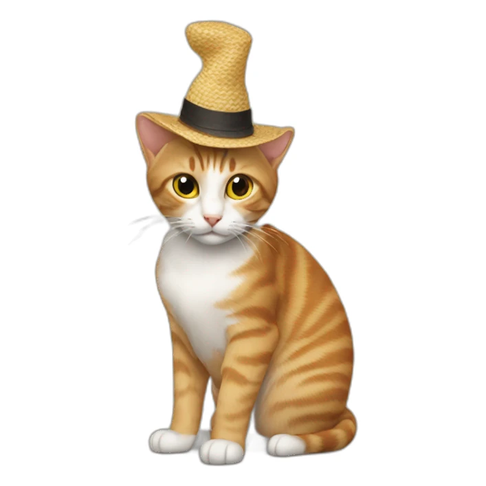 Cat hat  sticker