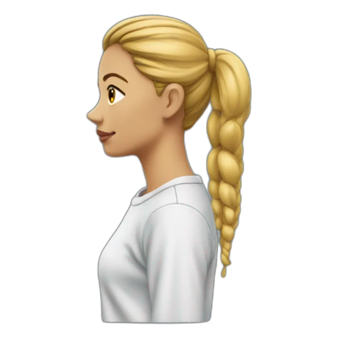 sweatshirt woman side view sticker