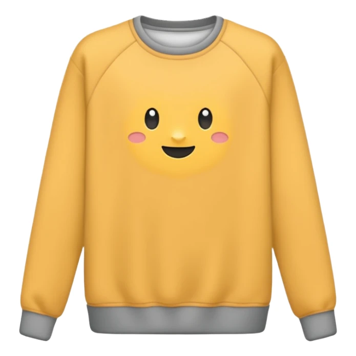 casual pullover top, medium thickness, minimal style sticker