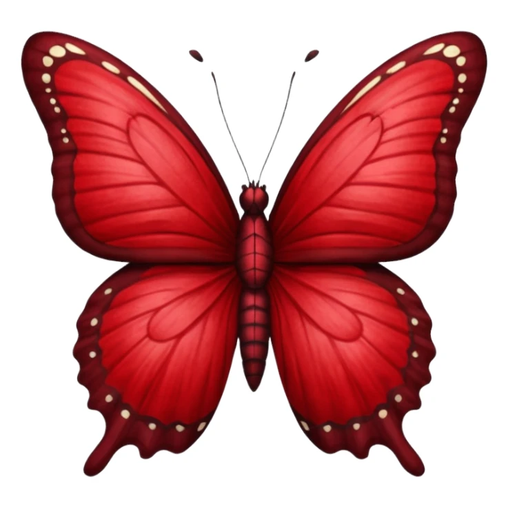 butterfly dark red sticker