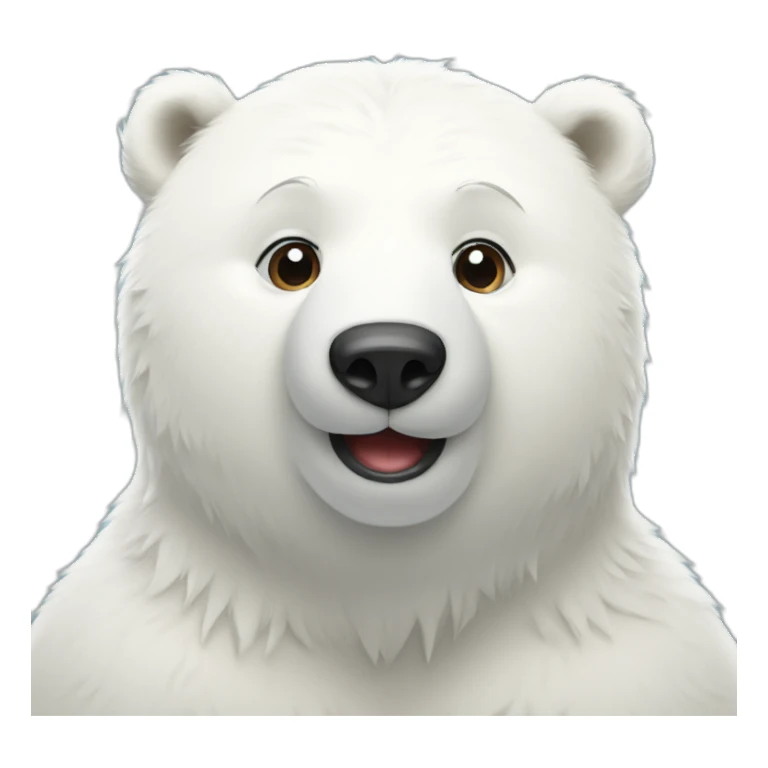love cute polar bear sticker